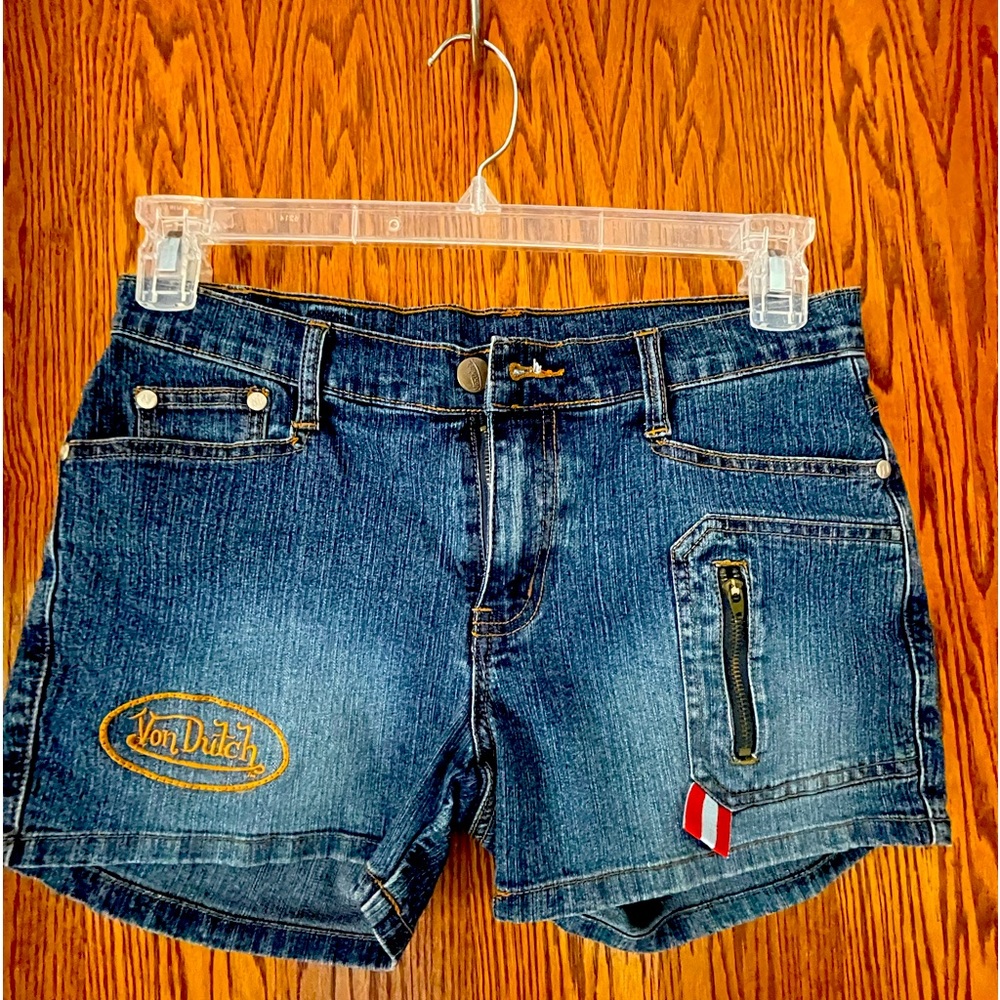 Vintage Von Dutch jean shorts